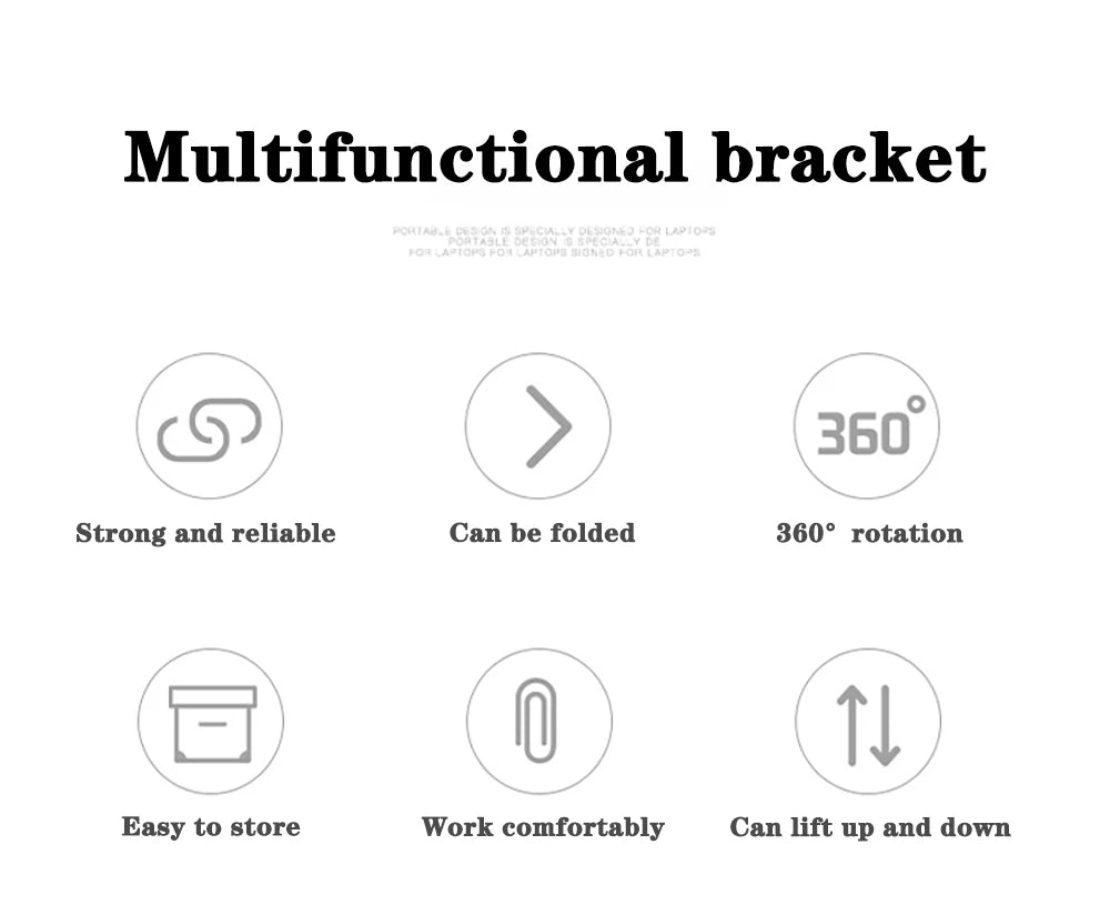 Lunabelll™Adjustable Laptop Table with Cooling Fan & Mouse Pad