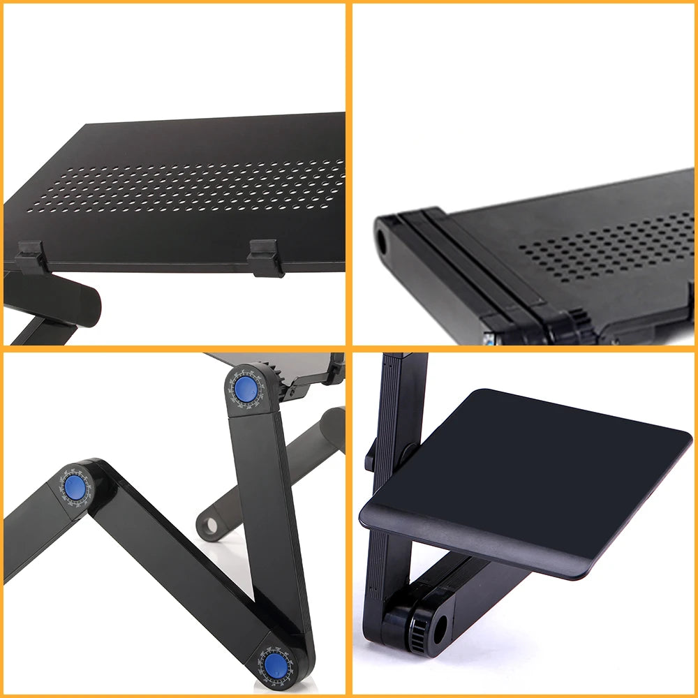 Lunabelll™Adjustable Laptop Table with Cooling Fan & Mouse Pad