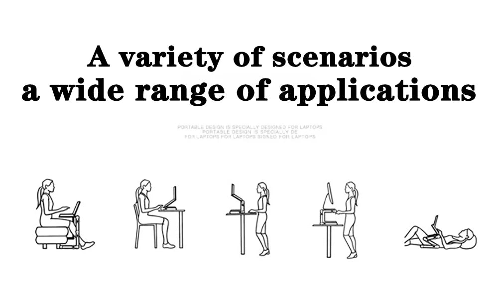 Lunabelll™Adjustable Laptop Table with Cooling Fan & Mouse Pad