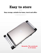 Lunabelll™Adjustable Laptop Table with Cooling Fan & Mouse Pad