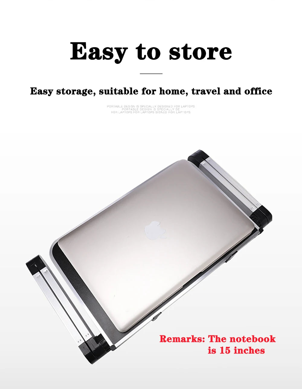 Lunabelll™Adjustable Laptop Table with Cooling Fan & Mouse Pad