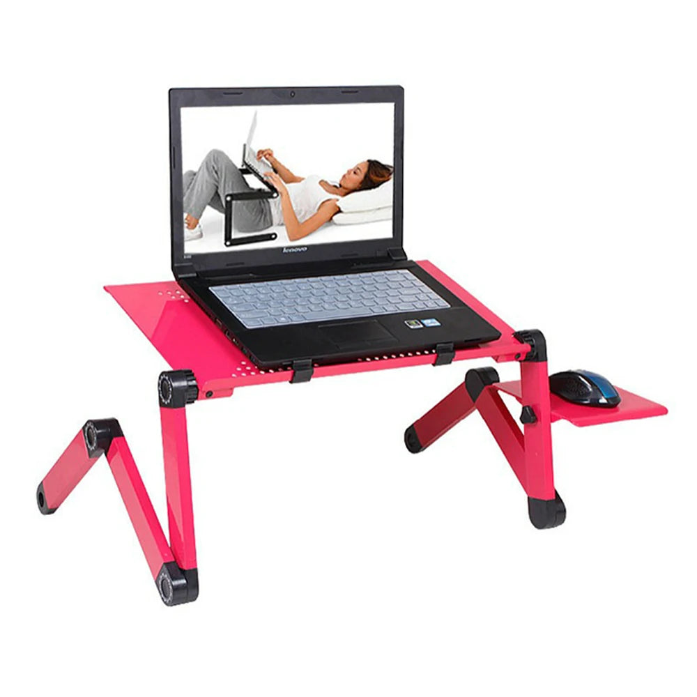 Lunabelll™Adjustable Laptop Table with Cooling Fan & Mouse Pad