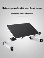 Lunabelll™Adjustable Laptop Table with Cooling Fan & Mouse Pad