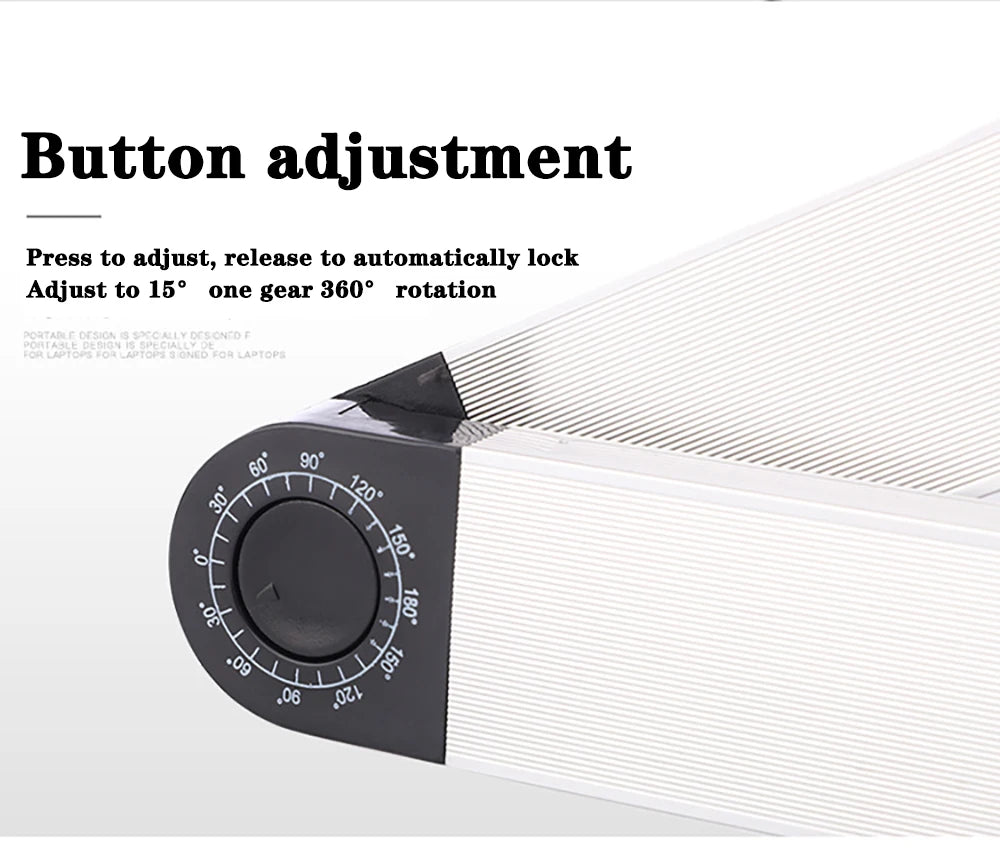 Lunabelll™Adjustable Laptop Table with Cooling Fan & Mouse Pad