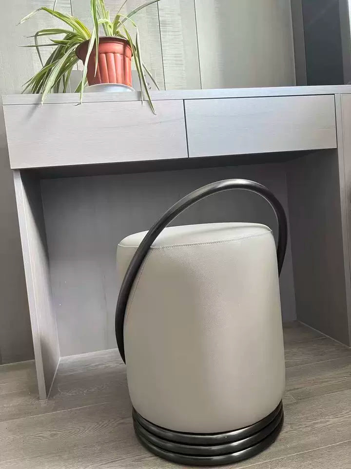 Lunabelll™ Modern Minimalist Ottoman Stool with Iron Frame