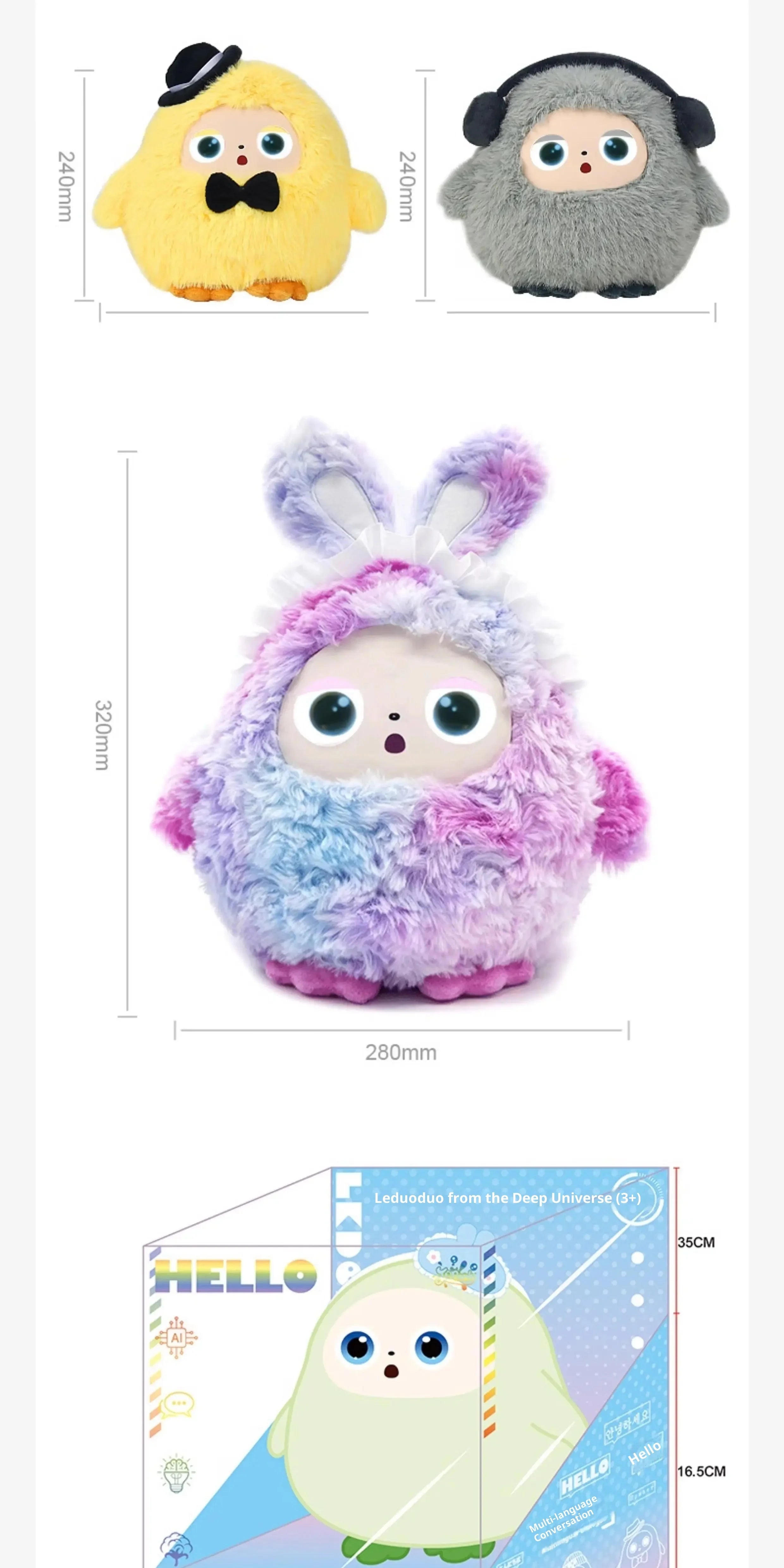 Lunabelll™AI Plush Toy Interactive Emotional Companion Robot for Kids The best gift for a friend