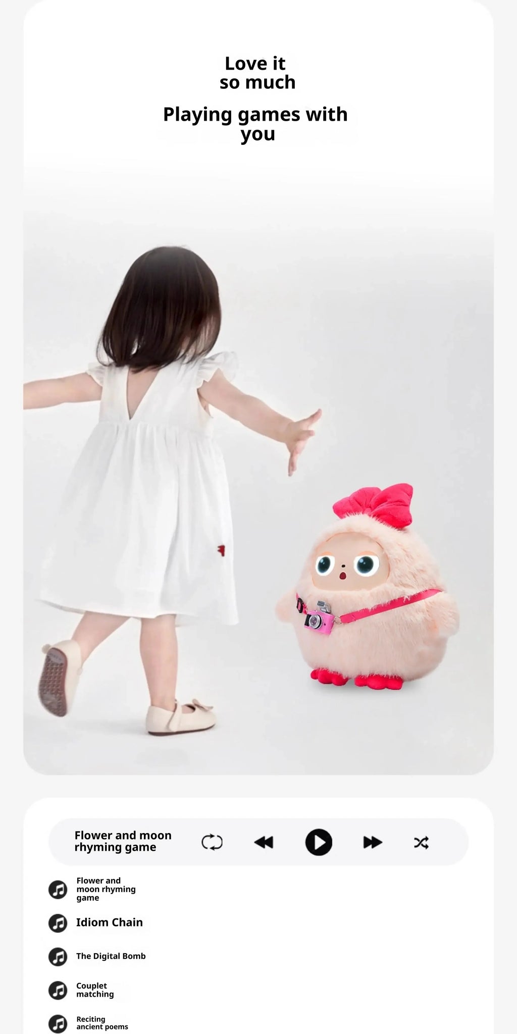 Lunabelll™AI Plush Toy Interactive Emotional Companion Robot for Kids The best gift for a friend