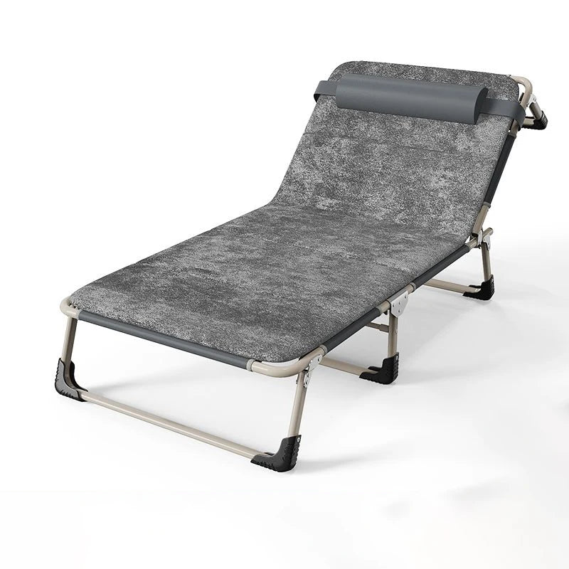 Lunabelll™Folding cot with mattress, patio chaise lounge chair