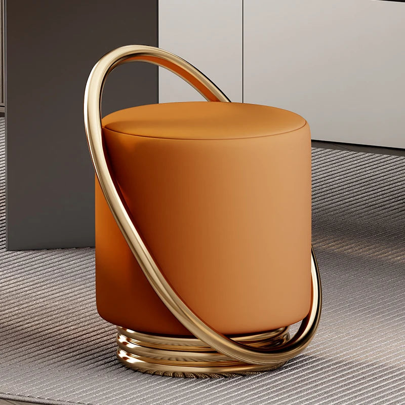 Lunabelll™ Modern Minimalist Ottoman Stool with Iron Frame