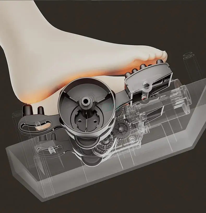 Electric Shiatsu Foot Massage Machine Air Compression Kneading Roller Massager Infrared Heating Therapy Health Care Relaxing220V