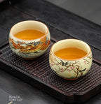 Lunabelll™ Japanese Ceramic Teacups Creative Retro Handmade Heat Resistant Kung Fu Tea Set