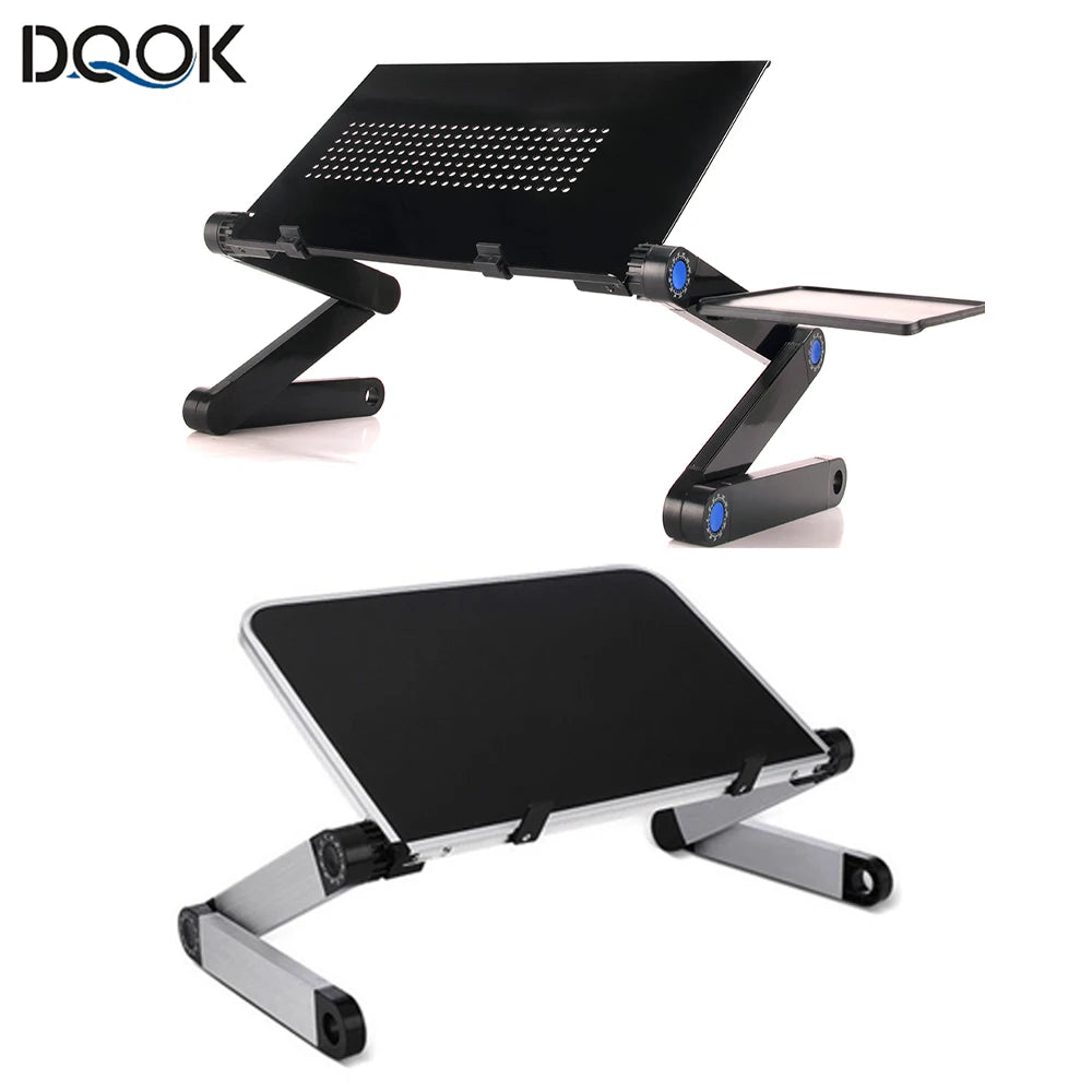 Lunabelll™Adjustable Laptop Table with Cooling Fan & Mouse Pad