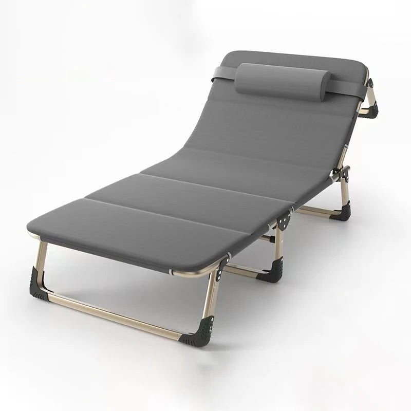 Lunabelll™Folding cot with mattress, patio chaise lounge chair