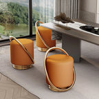 Lunabelll™ Modern Minimalist Ottoman Stool with Iron Frame