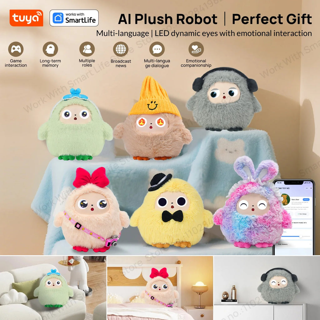Lunabelll™ AI Smart Plush - a soft buddy that actually talks back.