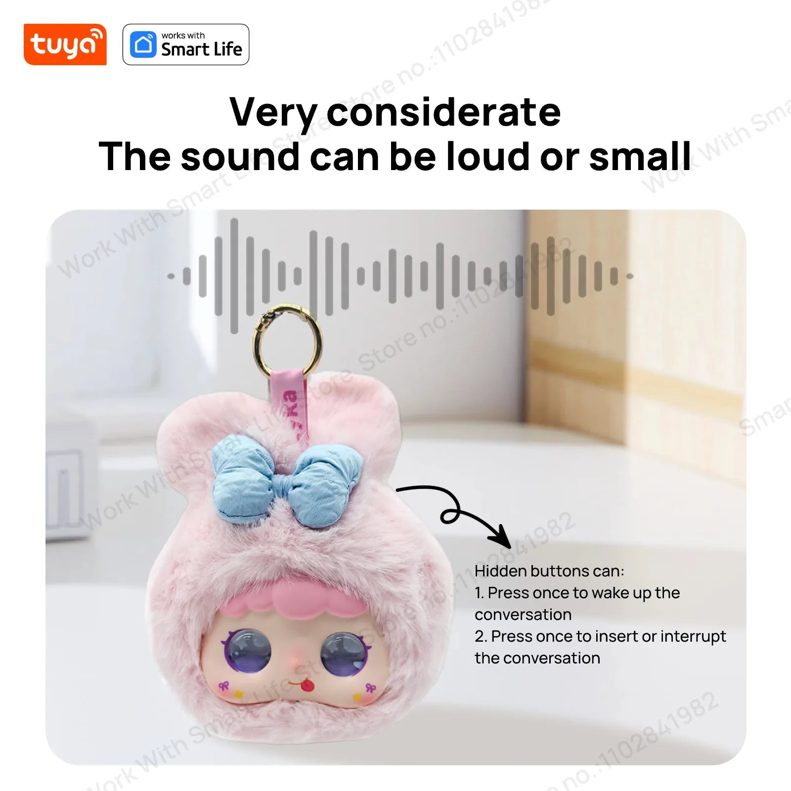Lunabelll™ Smart  AI Plush Robot w/LED Eyes & Voice Control,Interactive Smart Toy USB