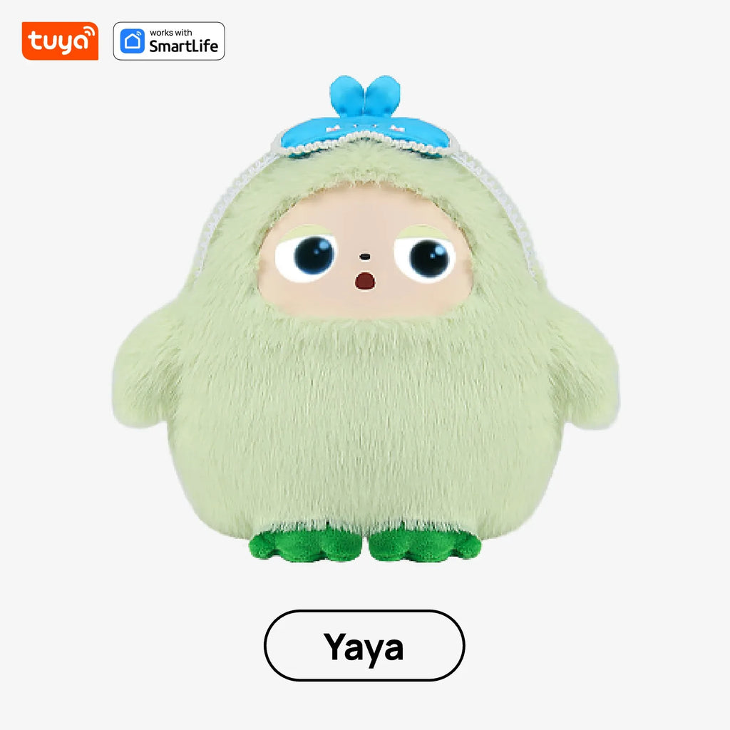 Lunabelll™Yaya-AI Plush Robot w/Smart Voice&LED Eyes, Interactive Companion Toy