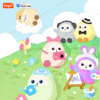 Lunabelll™Yaya-AI Plush Robot w/Smart Voice&LED Eyes, Interactive Companion Toy