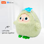 Lunabelll™Yaya-AI Plush Robot w/Smart Voice&LED Eyes, Interactive Companion Toy