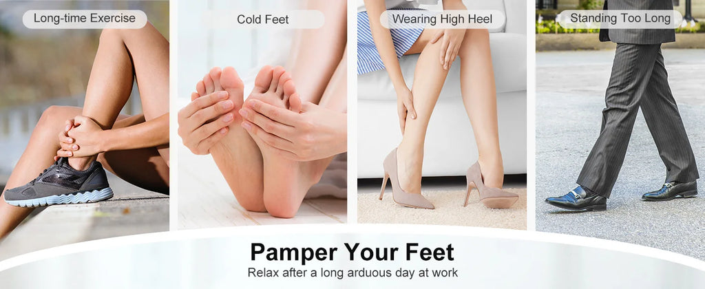 Lunabelll™ Foot Massager Machine with Heat Roller Muscle Relaxation