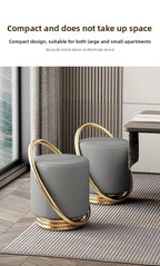 Lunabelll™ Modern Minimalist Ottoman Stool with Iron Frame