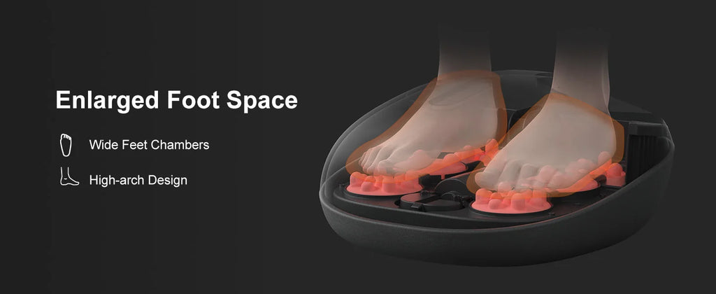 Lunabelll™ Foot Massager Machine with Heat Roller Muscle Relaxation