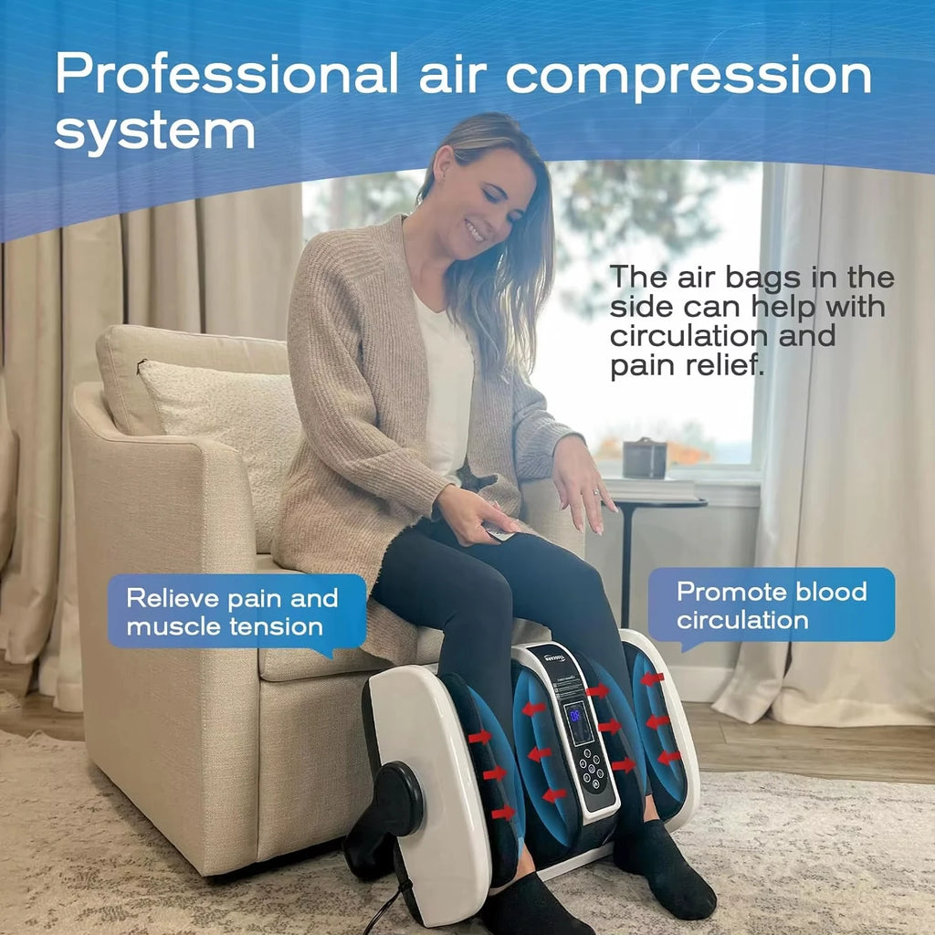 Foot Massager Fully Automatic Kneading Calf Sole Foot Hot Compress Foot Therapy Machine