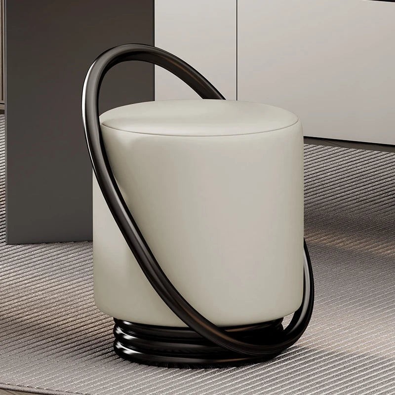 Lunabelll™ Modern Minimalist Ottoman Stool with Iron Frame