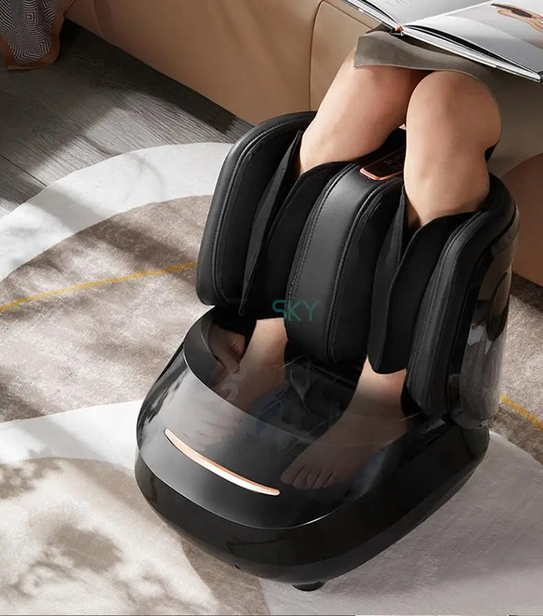 Electric Shiatsu Foot Massage Machine Air Compression Kneading Roller Massager Infrared Heating Therapy Health Care Relaxing220V