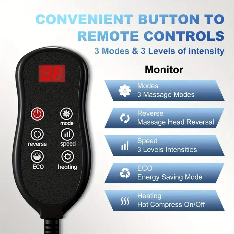 Lunabelll™ Extra Big Electric Foot Massager Hot Compress