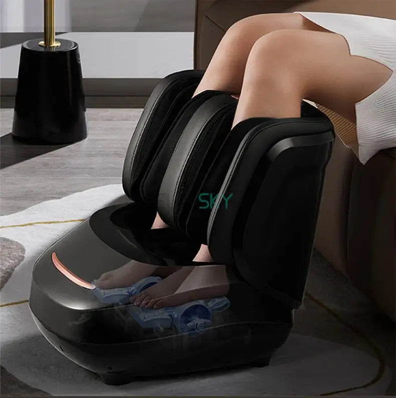 Electric Shiatsu Foot Massage Machine Air Compression Kneading Roller Massager Infrared Heating Therapy Health Care Relaxing220V