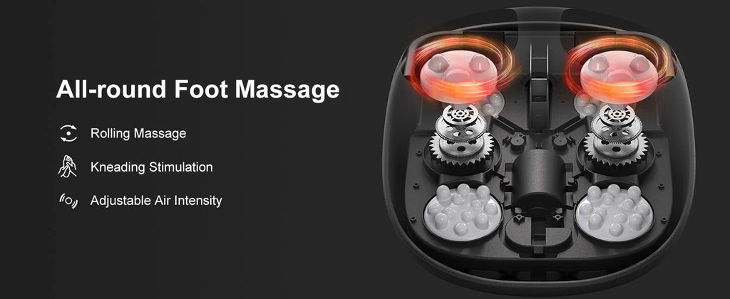 Lunabelll™ Foot Massager Machine with Heat Roller Muscle Relaxation