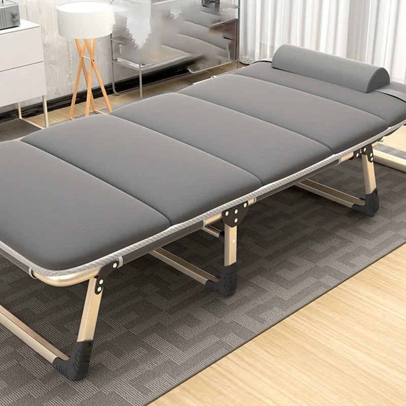 Lunabelll™Folding cot with mattress, patio chaise lounge chair