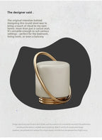 Lunabelll™ Modern Minimalist Ottoman Stool with Iron Frame