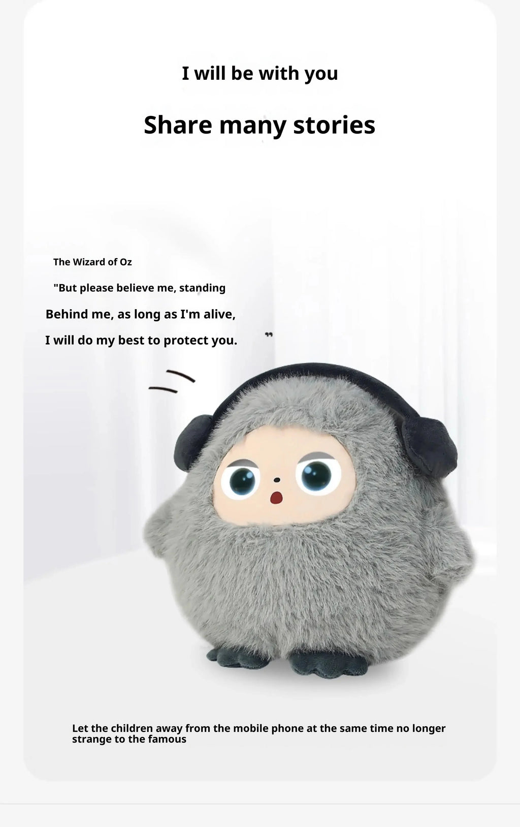 Lunabelll™AI Plush Toy Interactive Emotional Companion Robot for Kids The best gift for a friend