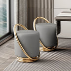 Lunabelll™ Modern Minimalist Ottoman Stool with Iron Frame