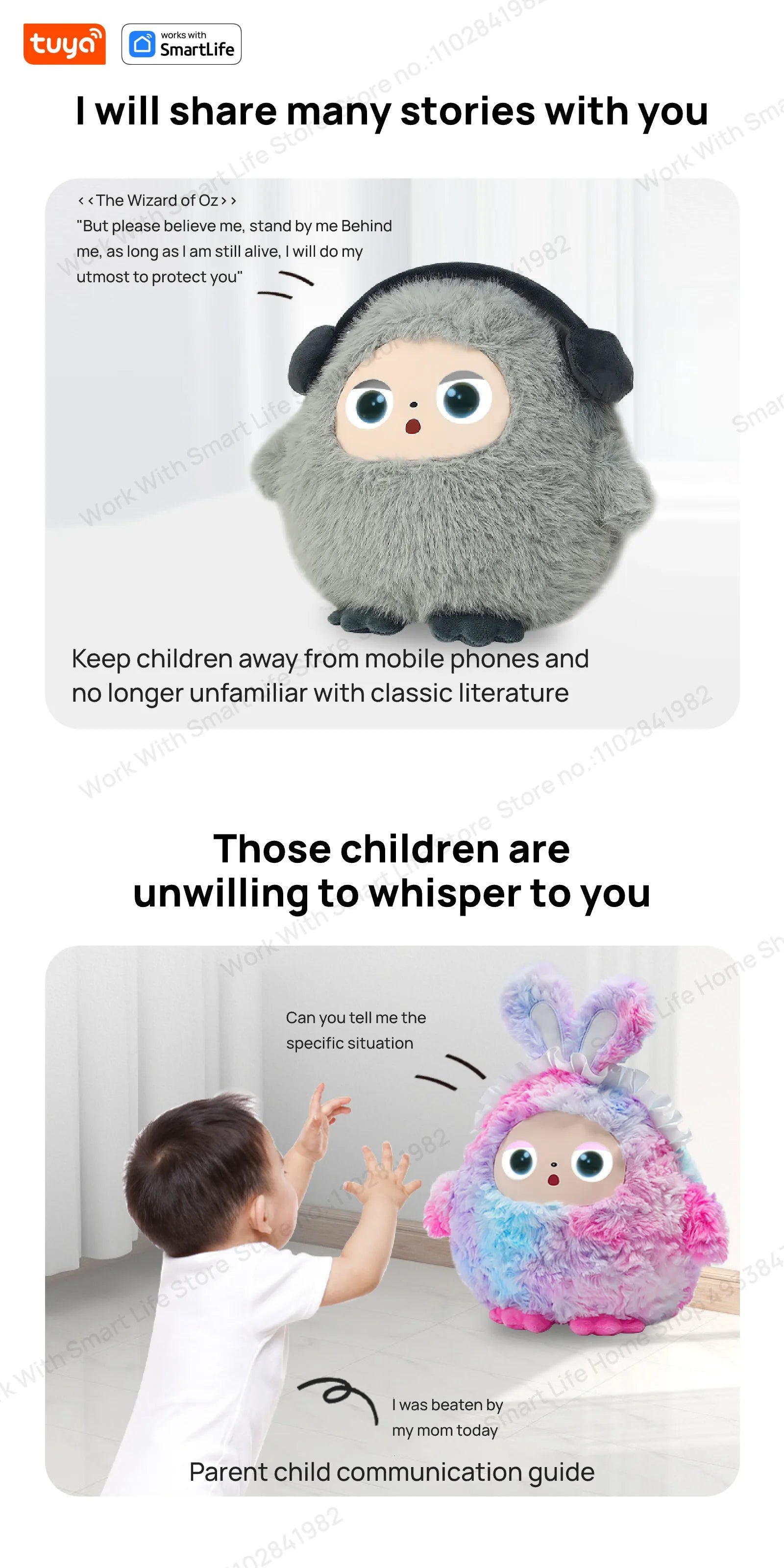 Lunabelll™ AI Smart Plush - a soft buddy that actually talks back.