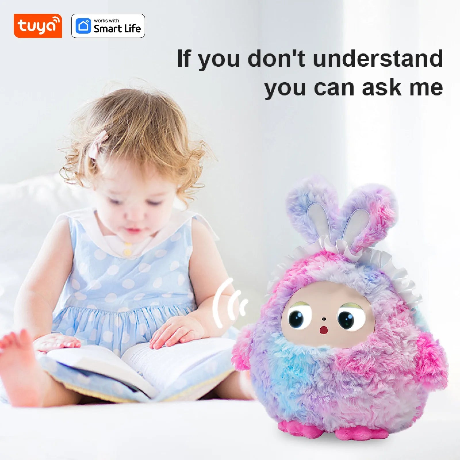 Lunabelll™ AI Smart Plush - a soft buddy that actually talks back.
