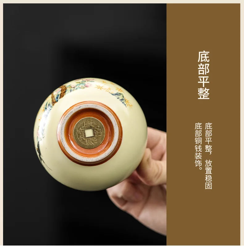 Lunabelll™ Japanese Ceramic Teacups Creative Retro Handmade Heat Resistant Kung Fu Tea Set