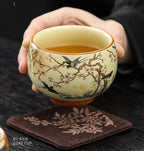 Lunabelll™ Japanese Ceramic Teacups Creative Retro Handmade Heat Resistant Kung Fu Tea Set