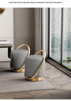 Lunabelll™ Modern Minimalist Ottoman Stool with Iron Frame