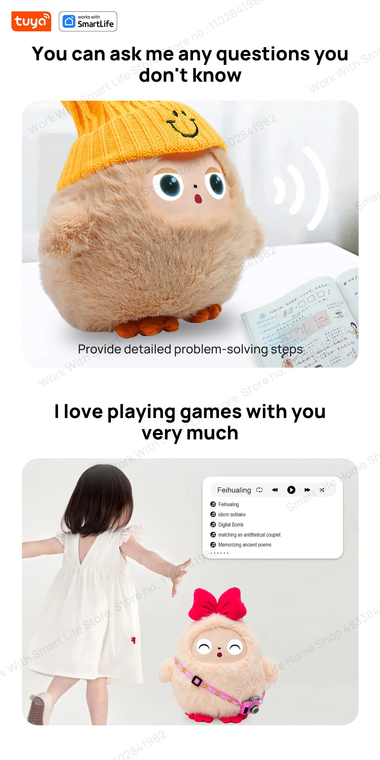Lunabelll™ AI Smart Plush - a soft buddy that actually talks back.