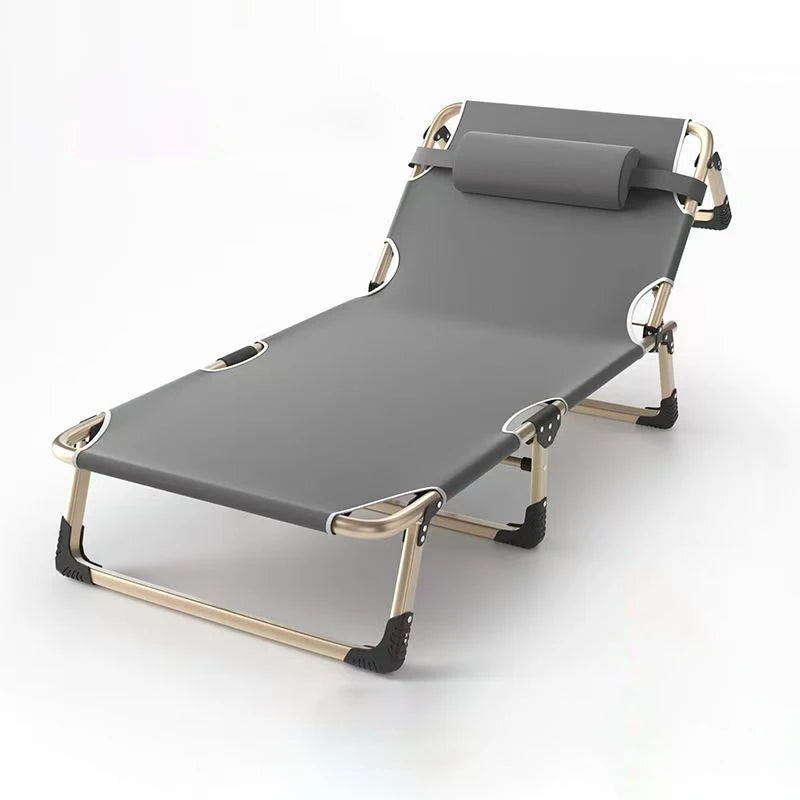 Lunabelll™Folding cot with mattress, patio chaise lounge chair